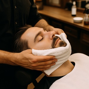 Préparation de la peau avant rasage